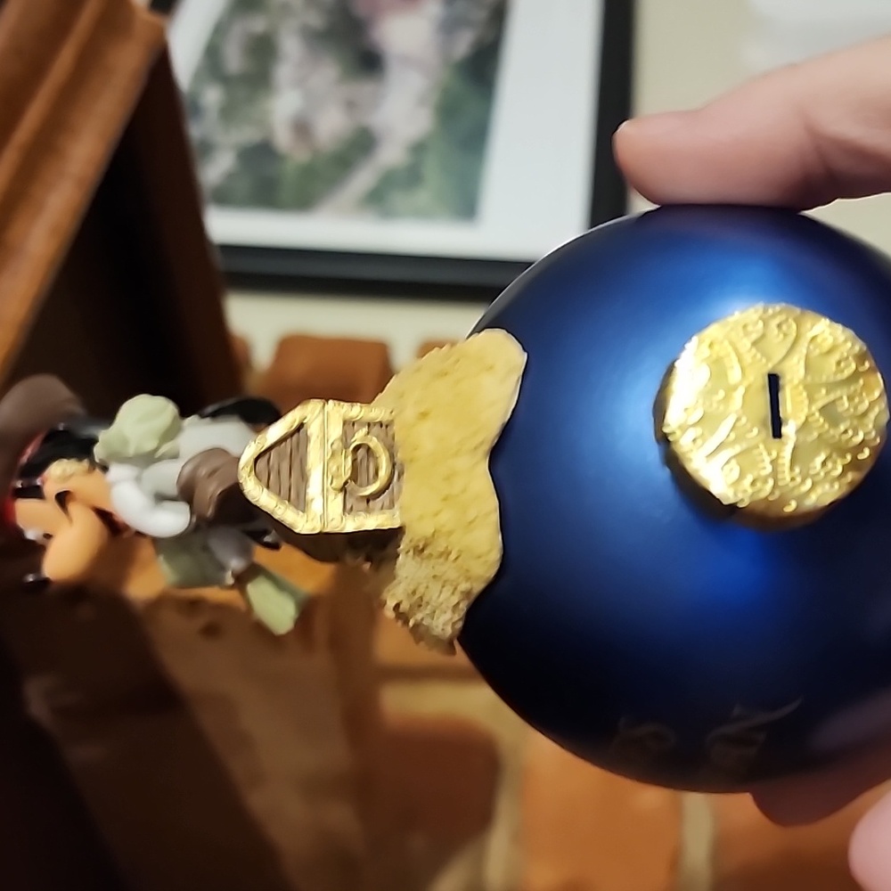 Disney Mickey Pirates of the Caribbean Blue and Gold Ornament - Picture 7 of 7